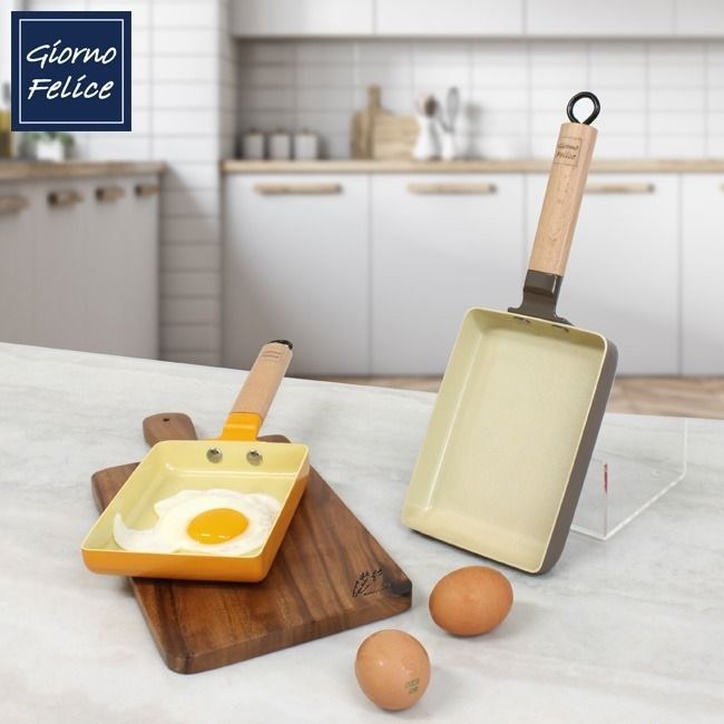 [Giorno Felice] Induction Multi Rectangle Frying Pan 2color (GF-ISB / GF-ISY)